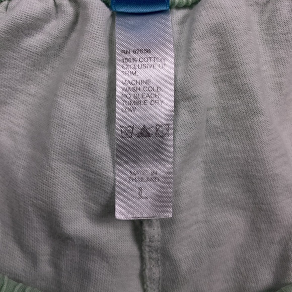 HUE Green Pajama Pants with Pink and White Accents - Picture 7 of 8